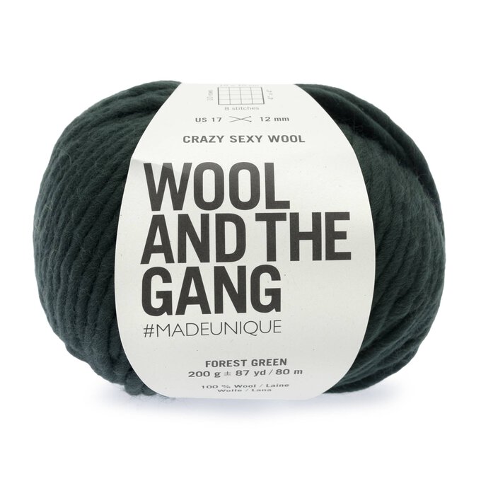 Wool and the Gang Forest Green Crazy Sexy Wool 200g image number 1