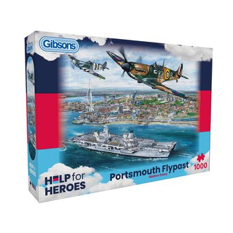 Gibsons Portsmouth Flypast Jigsaw Puzzle 1000 Pieces