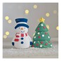 Paint Your Own Snowman and Tree Decorations Kit image number 2