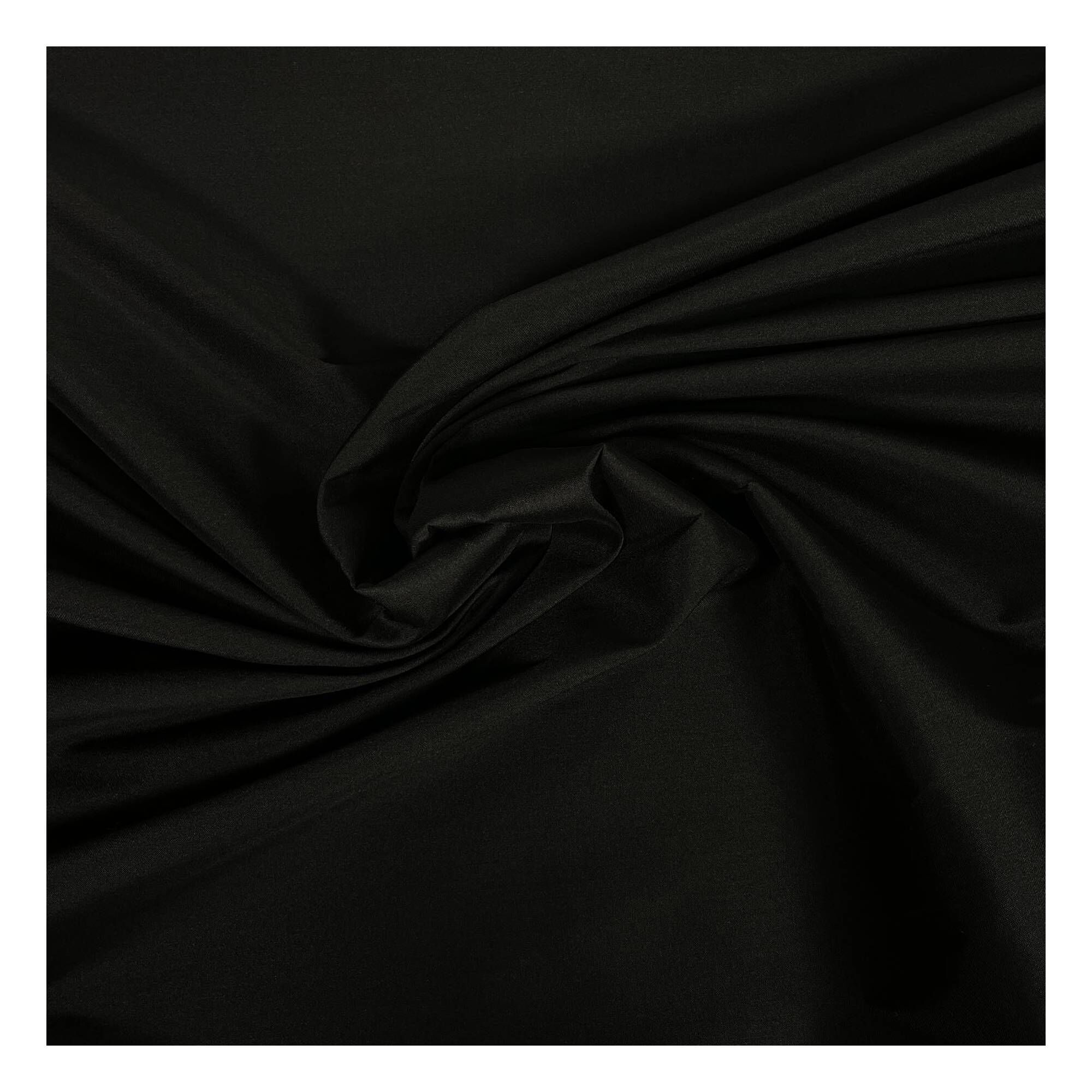 Black Taffeta Anti-Static Lining Fabric by the Metre | Hobbycraft