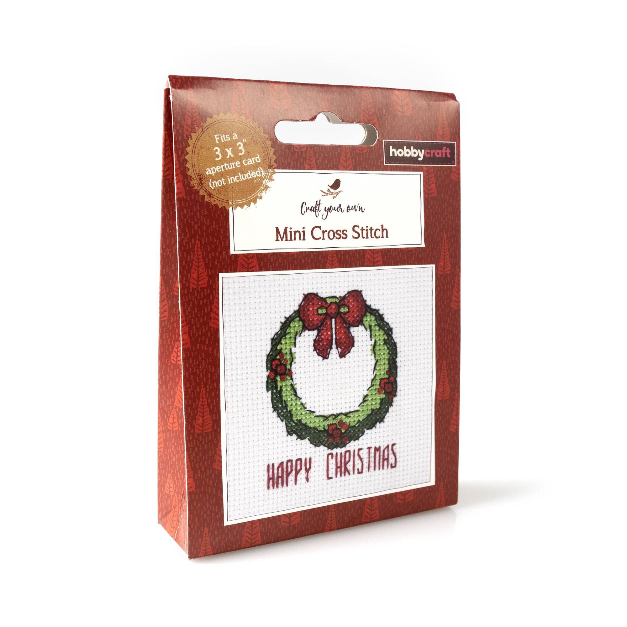 Wreath Mini Cross Stitch Kit Hobbycraft