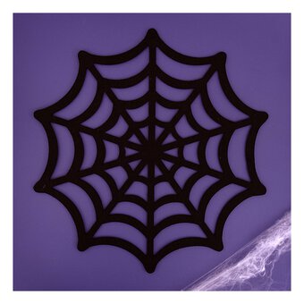 Black Felt Spider’s Web 35cm