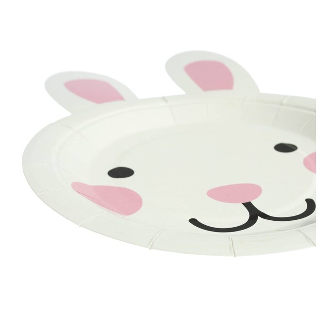 Easter Bunny Shaped Plates, 10 Inches, 8 Count