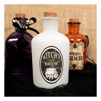 Matte White Witch’s Brew Potion Bottle 13.5cm