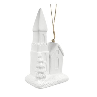 Hanging Ceramic Church Decoration 10cm image number 3