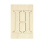 Wooden Letter H Plaque 10cm x 15cm image number 1