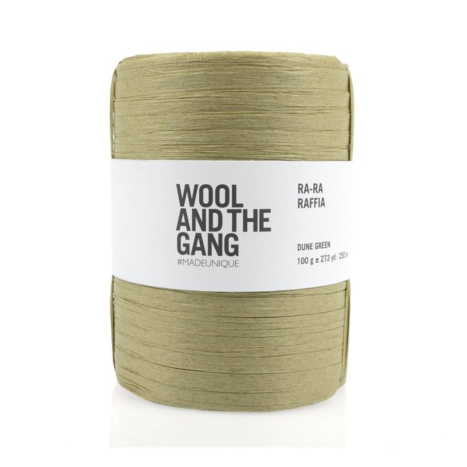 Wool and the Gang Dune Green Ra-Ra-Raffia 100g image number 1