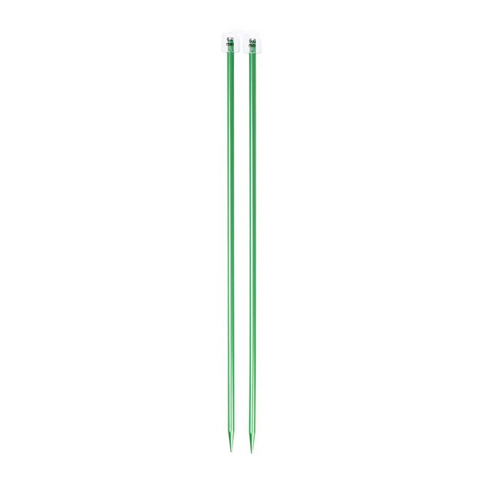 Knitcraft Green Knitting Needles 6mm image number 1