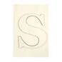 Wooden Letter S Plaque 10cm x 15cm image number 1