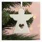 Hanging Ceramic Flat Angel Decoration 7cm  image number 1