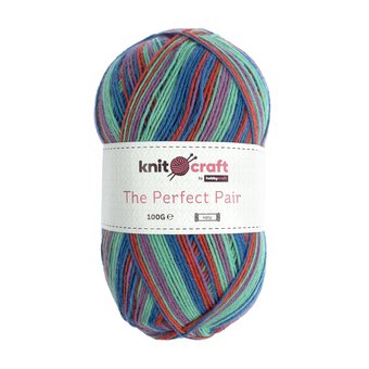Knitcraft Bright Stripe The Perfect Pair Yarn 100g