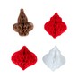 Honeycomb Bauble Toppers 4 Pack image number 1