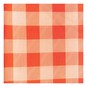 Orange Gingham Print Viscose Fabric by the Metre image number 2