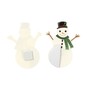 White Snowman Honeycomb Toppers 4 Pack image number 4