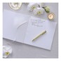 Ginger Ray White Embossed Wedding Guest Book image number 2