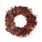 Red Dried Floral Wreath 36cm image number 1