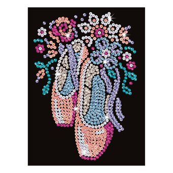 Kitfix Ballet Shoes Sequin Art Kit image number 5