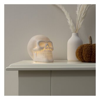 LED Ceramic Skull 11cm