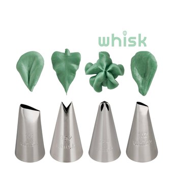 Whisk Flower and Leaf Tip Set 4 Pack