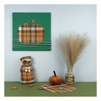 Autumn Tartan Fabric Roll 28cm x 2m image number 7