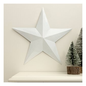 White Metal Star 33cm