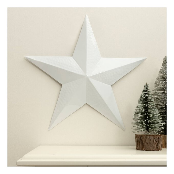 White Metal Star 33cm image number 1