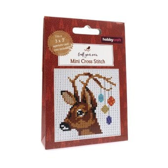 Bauble Deer Mini Cross Stitch Kit 