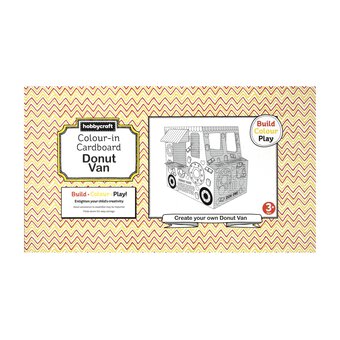 Colour-In Cardboard Donut Van