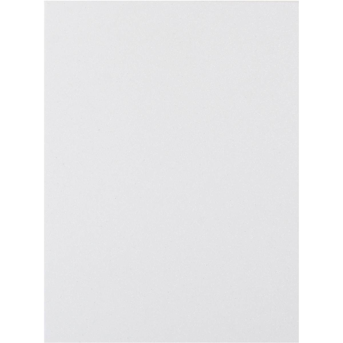 White Glitter Foam Sheet 22.5cm x 30cm | Hobbycraft