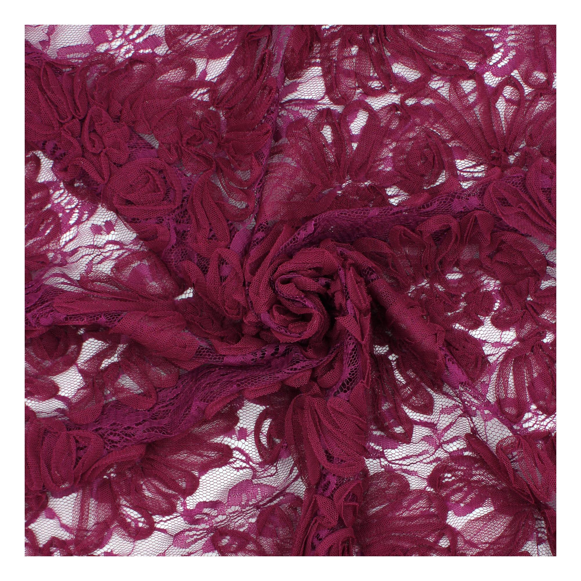 Magenta lace deals fabric