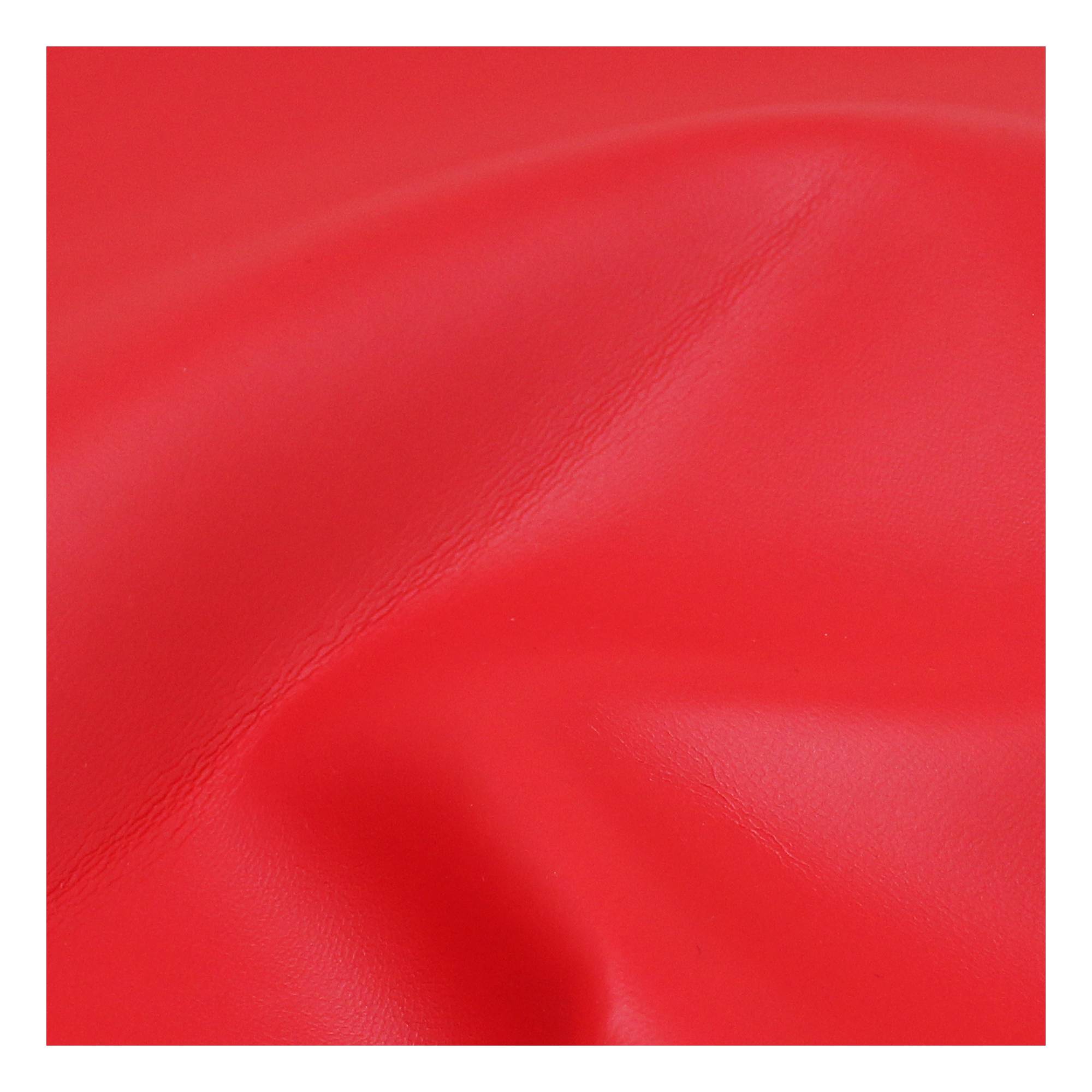 Red Faux Leather Fabric