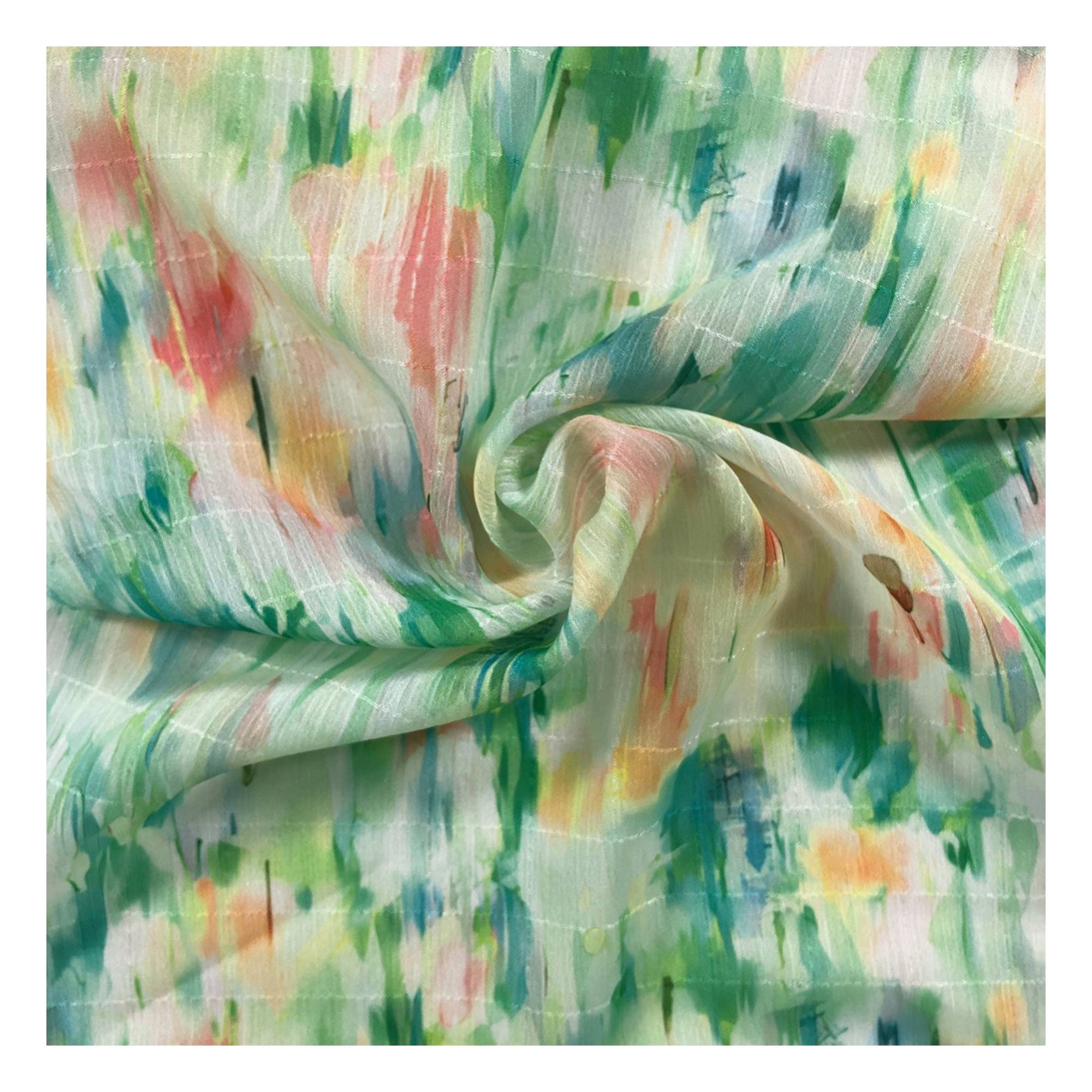 Green Watercolour Pastel Fabric by the Metre | Hobbycraft