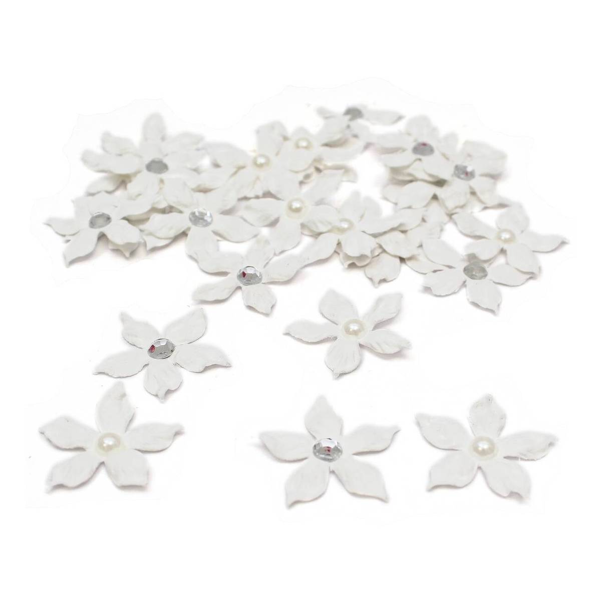 White Paper Star Florettes 40 Pack | Hobbycraft