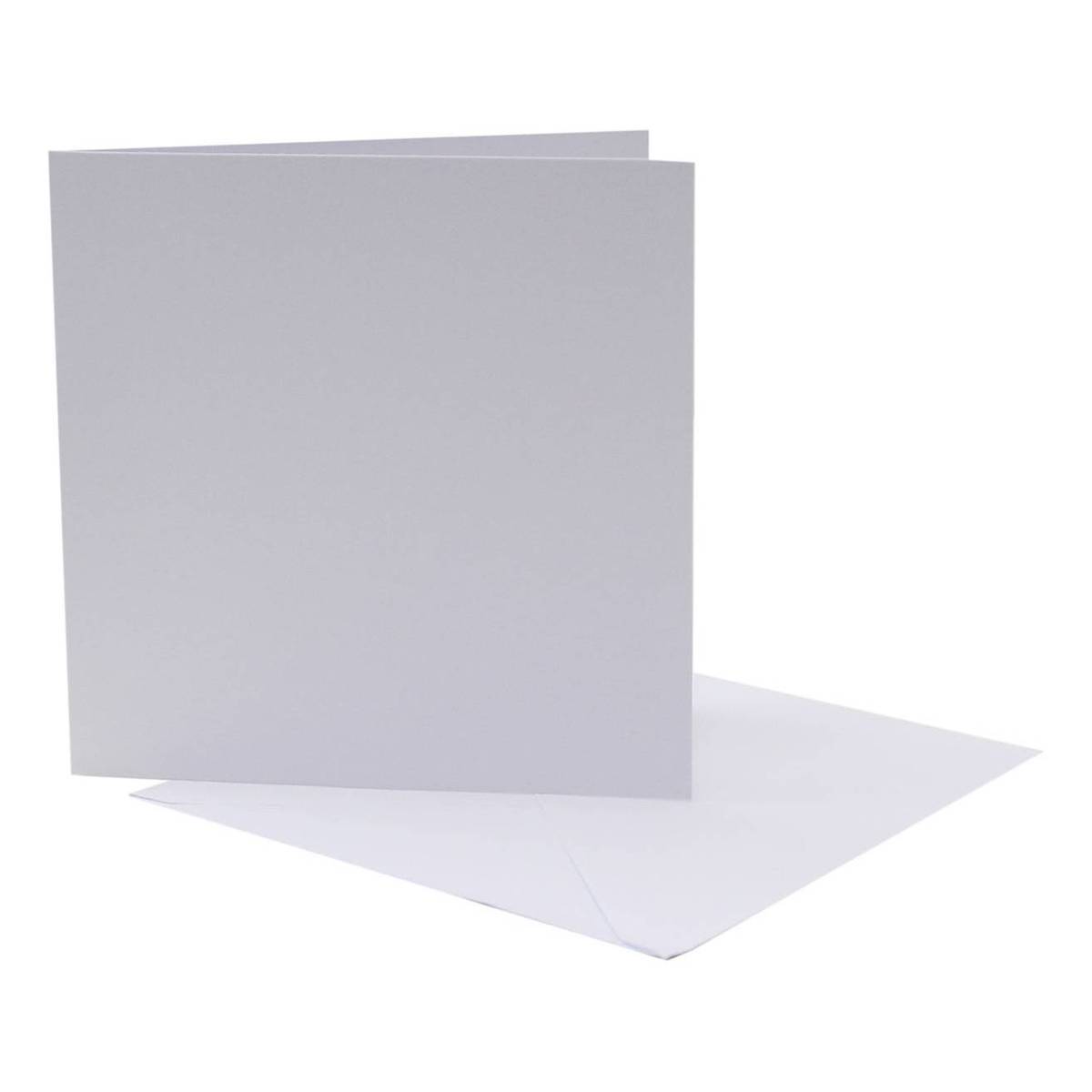 White Hammered Cards and Envelopes 6 x 6 Inches 20 Pack | Hobbycraft