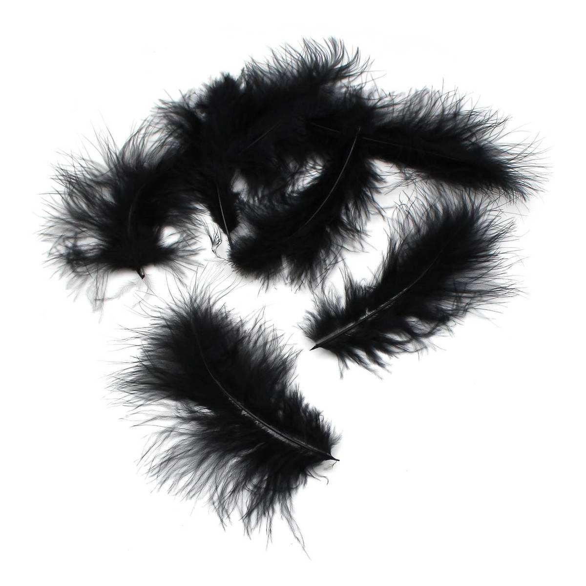 Black Marabou Feathers 3g | Hobbycraft