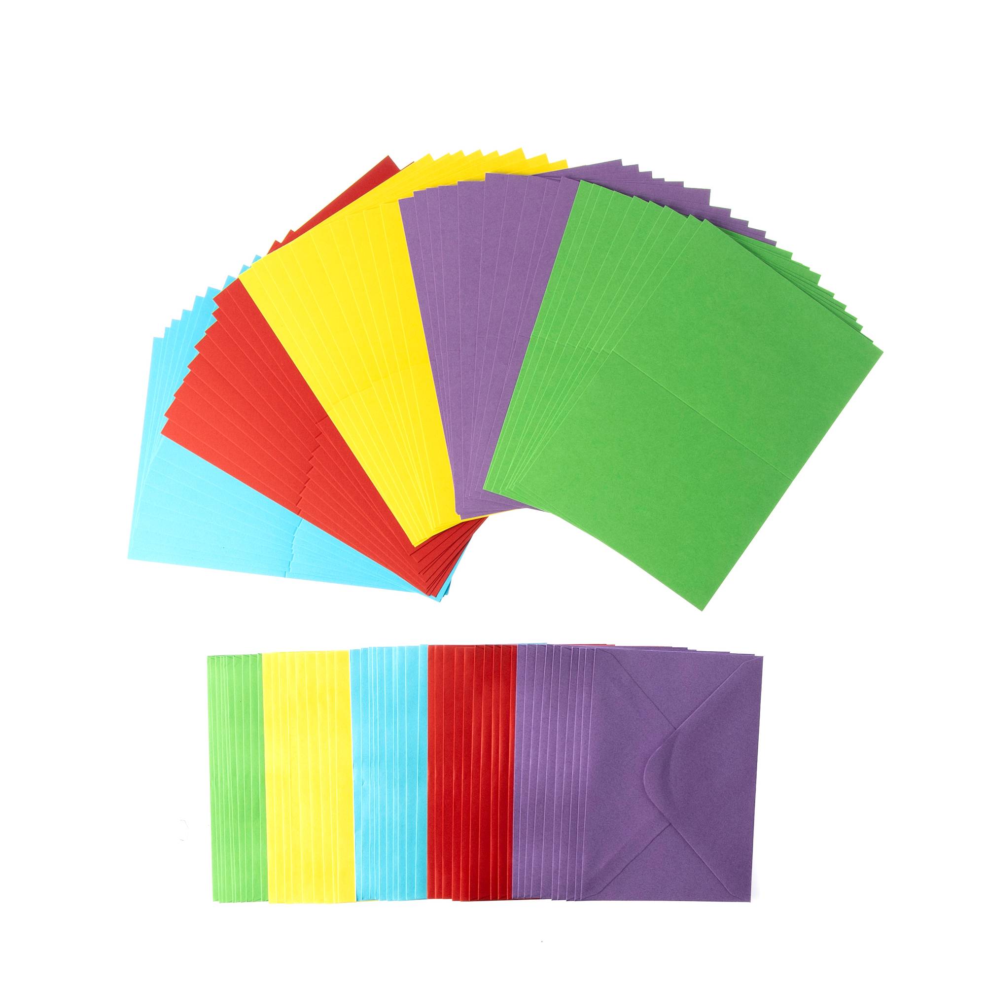 Bright Cards And Envelopes C6 50 Pack Hobbycraft   660860 1000 1  Hobbycraft Blank Cards And Envelopes 50pk Brights 