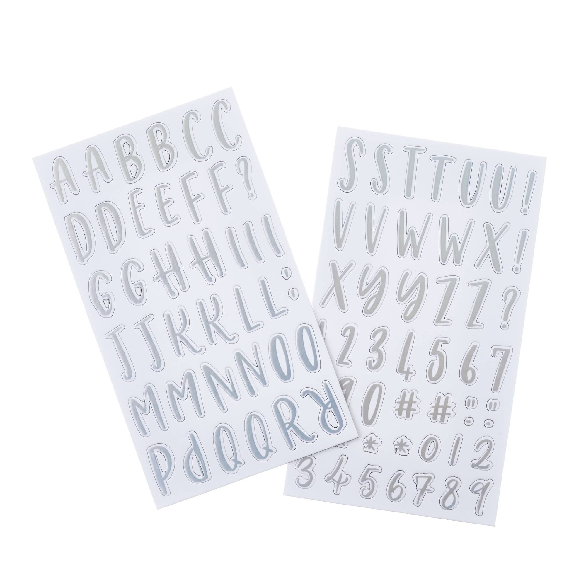 Holographic Alphabet Chipboard Stickers 98 Pieces | Hobbycraft