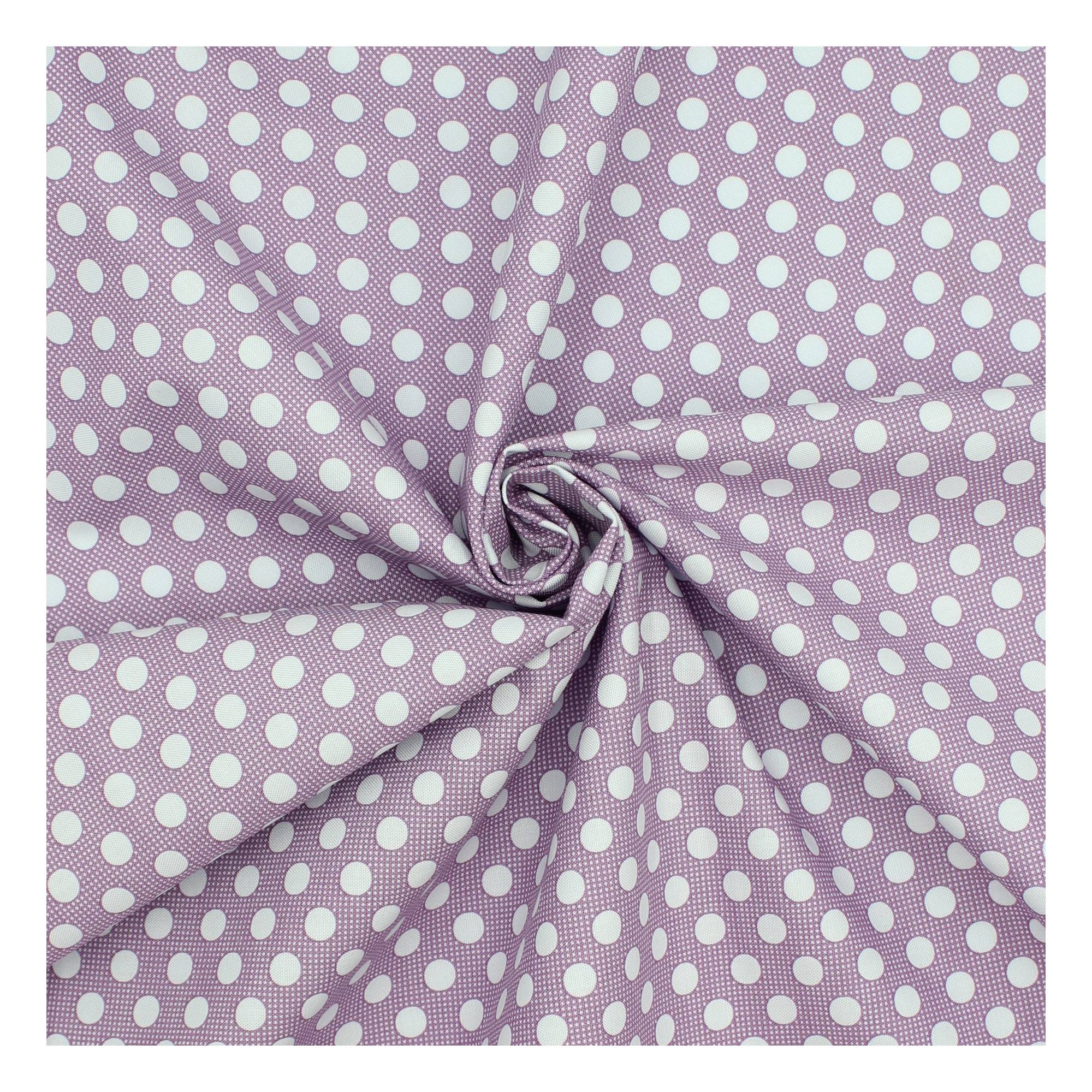 Lilac Medium Dot Cotton Fabric By The Metre 