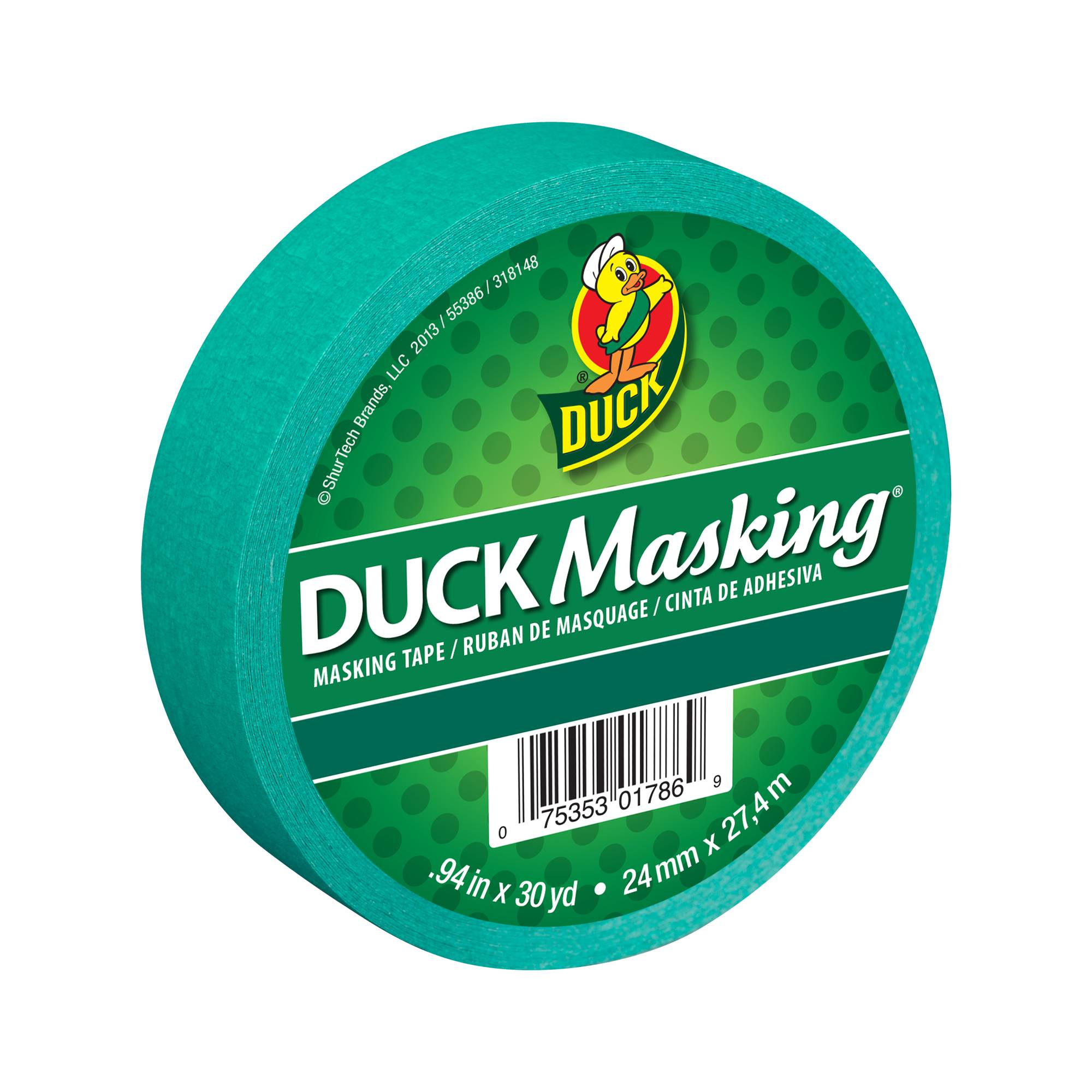 Duck Tape Dark Green Masking Tape 24mm x 27.4m 