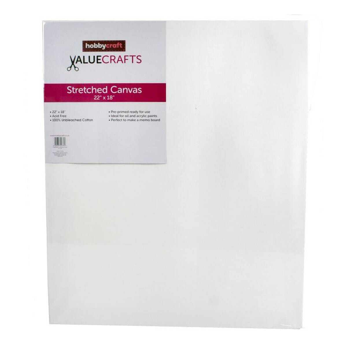 Valuecrafts Stretched Canvas 56cm x 46cm | Hobbycraft