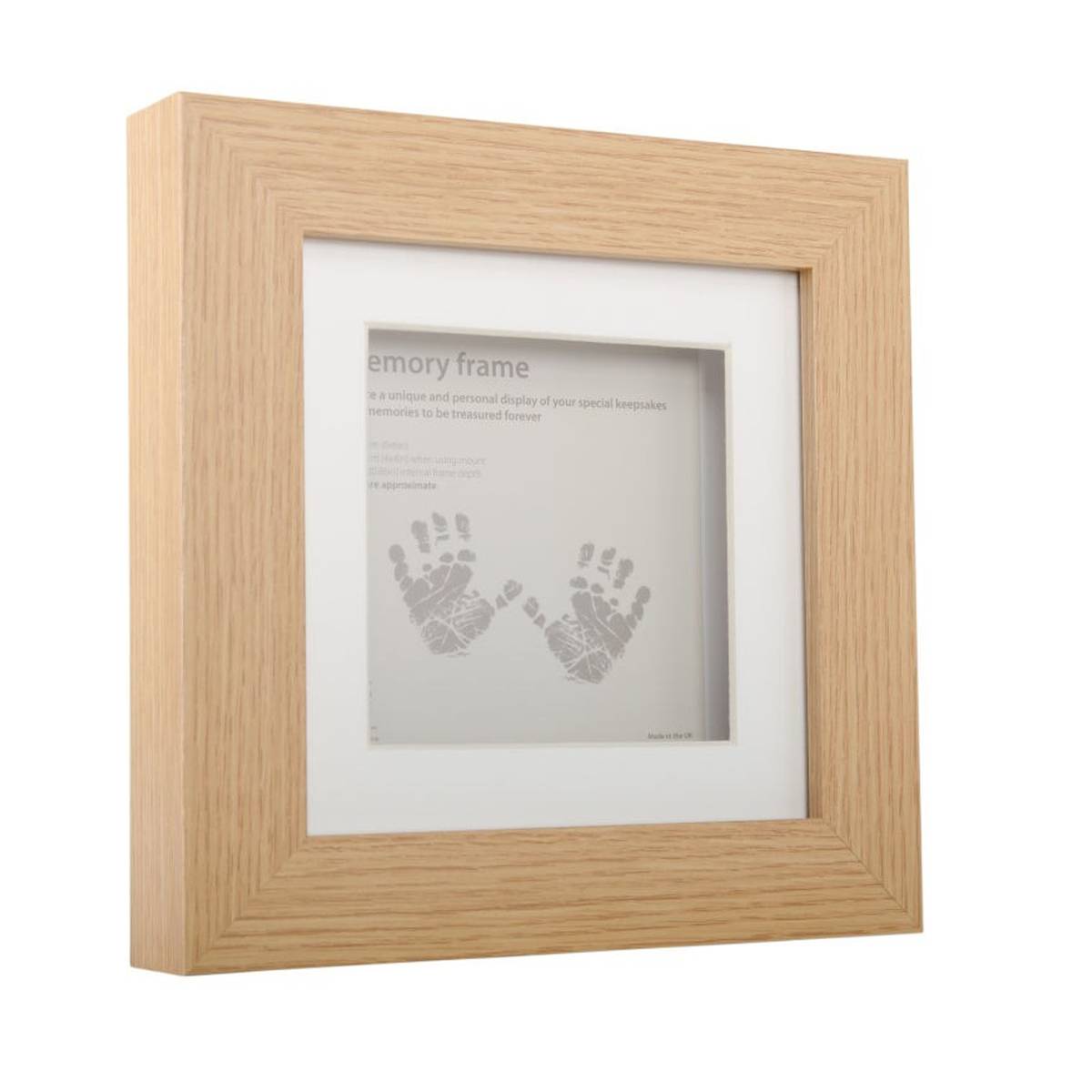 Oak Effect Memory Box Frame 15cm x 15cm | Hobbycraft