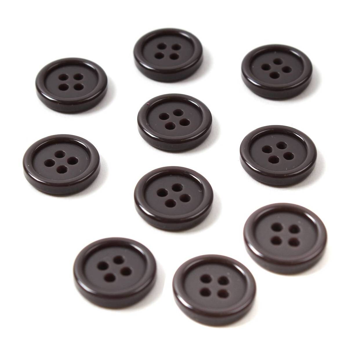 Hemline Brown Basic Jacket Button 10 Pack | Hobbycraft