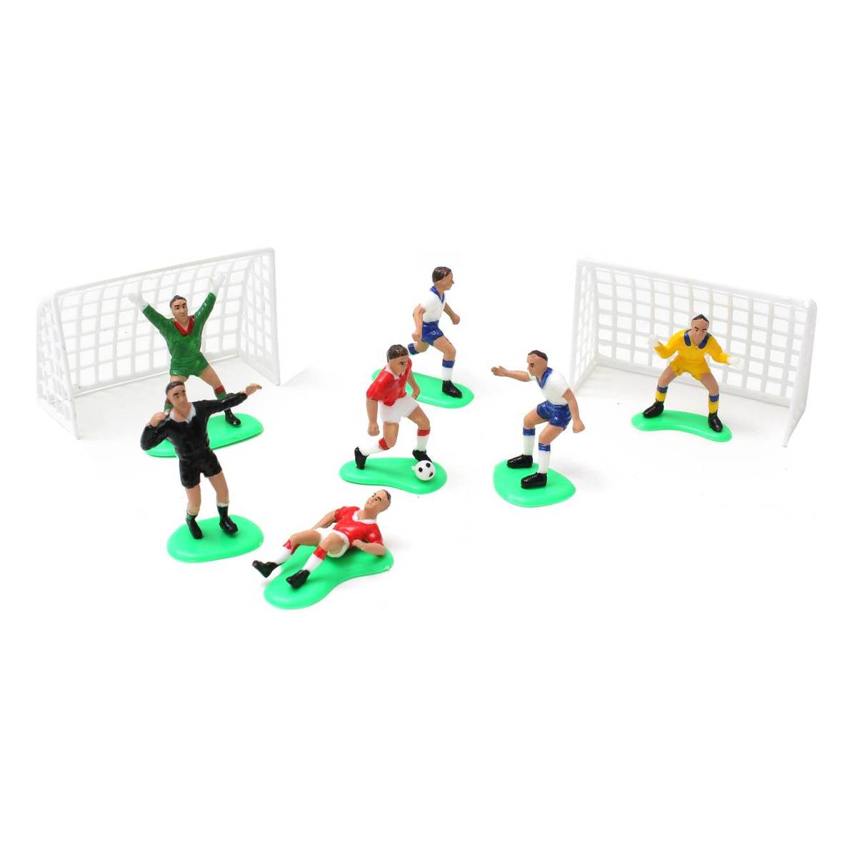 PME 9 pc FOOTBALL SOCCER cake decoration topper set - from only £2.19