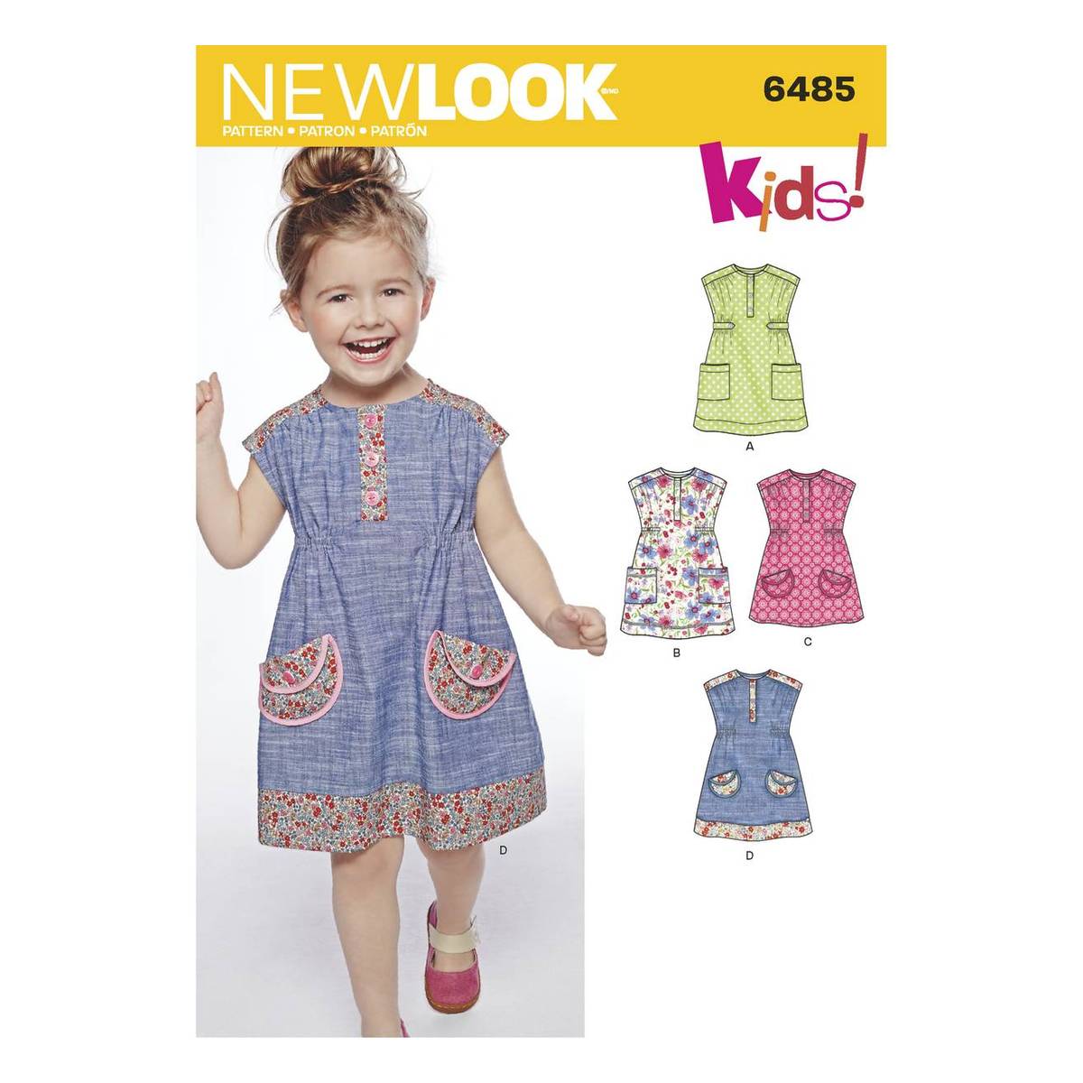 New Look Toddler's Dress Sewing Pattern 6485 | Hobbycraft