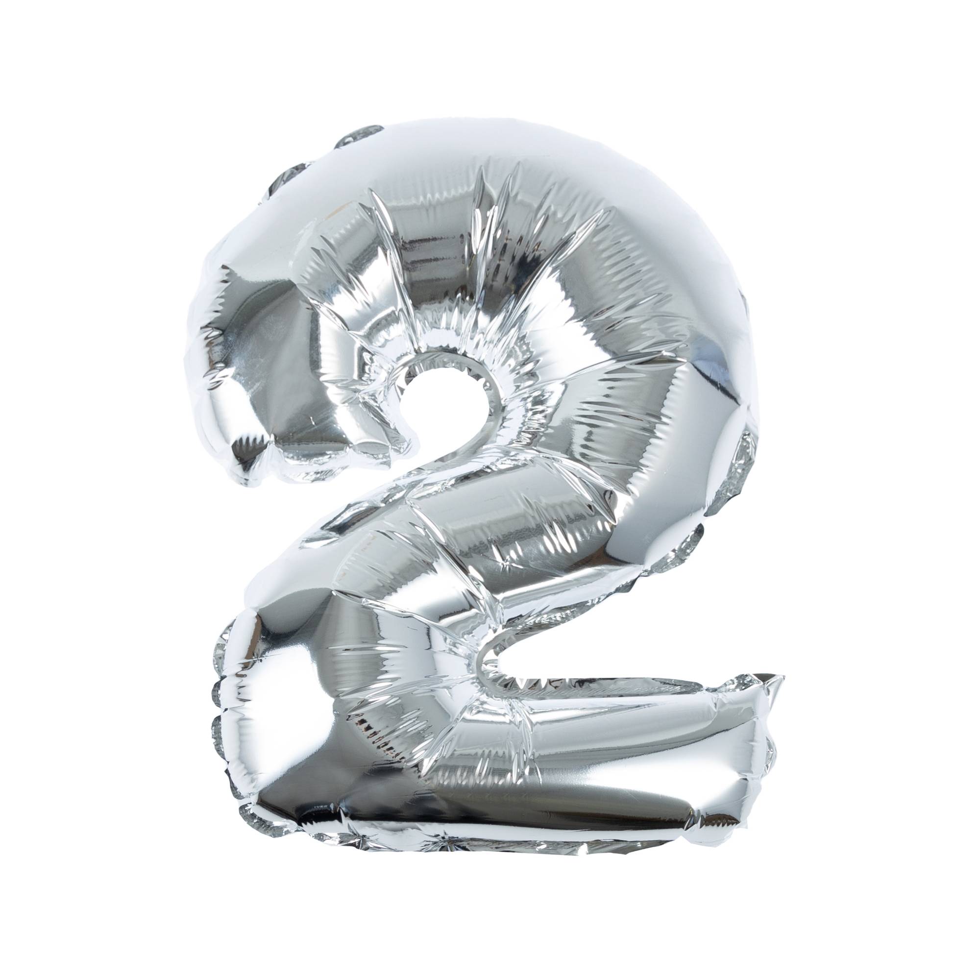 Silver Foil Number 2 Balloon | Hobbycraft