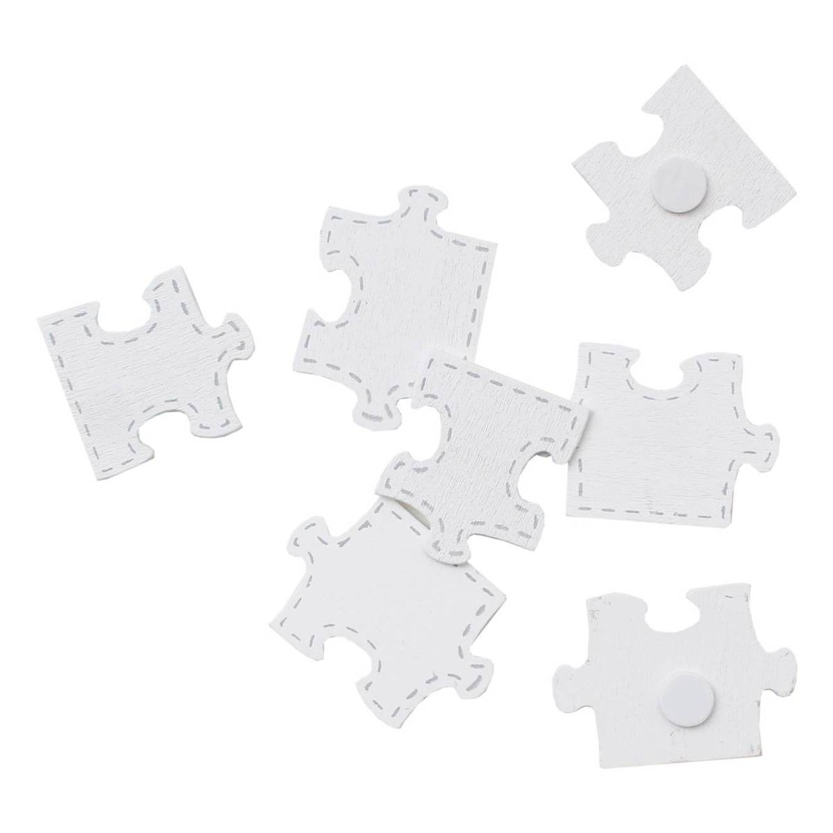 Jigsaw Puzzle, size 15x21 cm, white, 16 pc/ 1 pack, 24 puzzle pieces