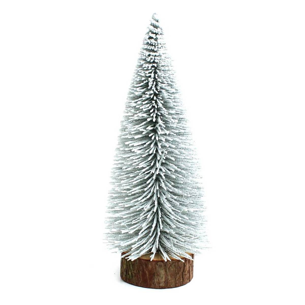 Frosted Green Bottle Brush Tree 14cm | Hobbycraft