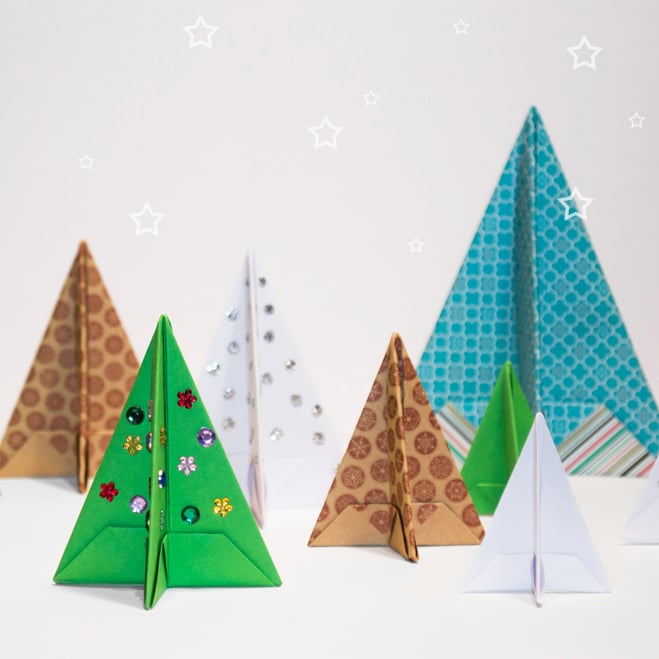 How to Make an Origami Christmas Tree