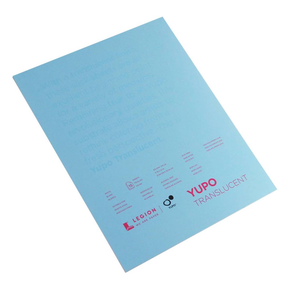 Yupo Paper 5x7 15 Sheets - Translucent 104lb