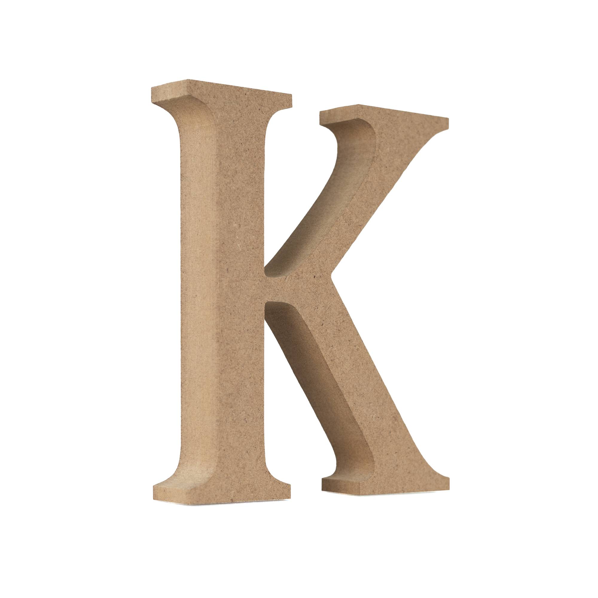 MDF Wooden Letter K 13cm | Hobbycraft